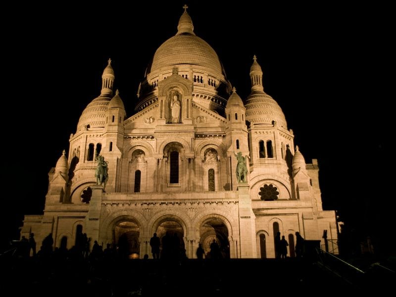 The Sacre-Coeur Basilica on our Paris trip weekend