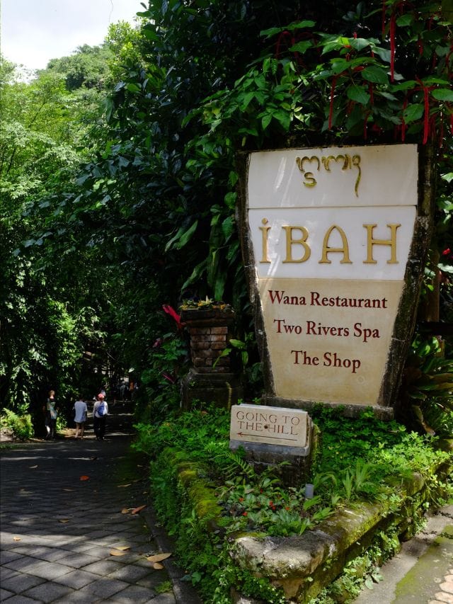 Warwick Ibah entrance near the central Ubud side of Campuhan Ridge Walk