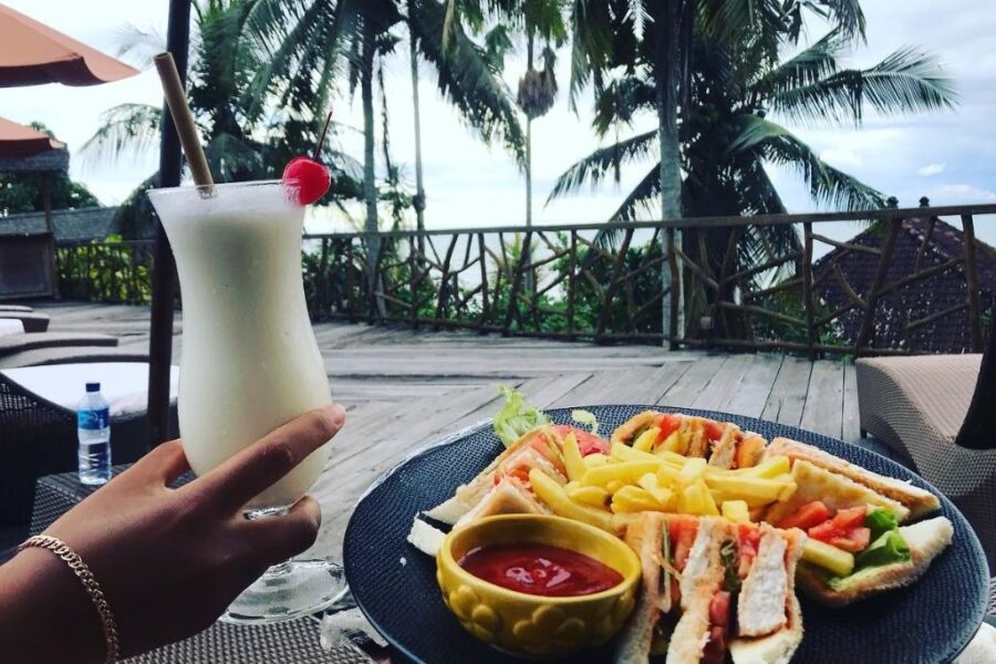 Food, cocktails, and Dajuma Eco Lodge & Spa, Medewi