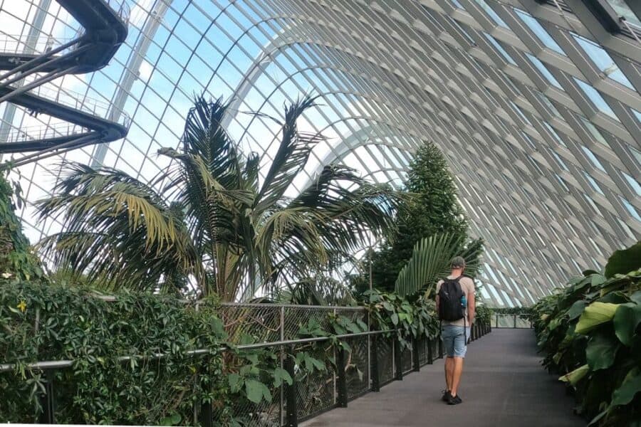 Enjoy a day at the famous Cloud Dome at Gardens by the Bay during your 5 days in Singapore