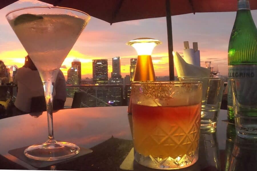 Jack and I did go for a cheeky cocktail at a rooftop bar. We were lucky to witness a breathtaking sunset and so were happy to pay a little more for the experience.