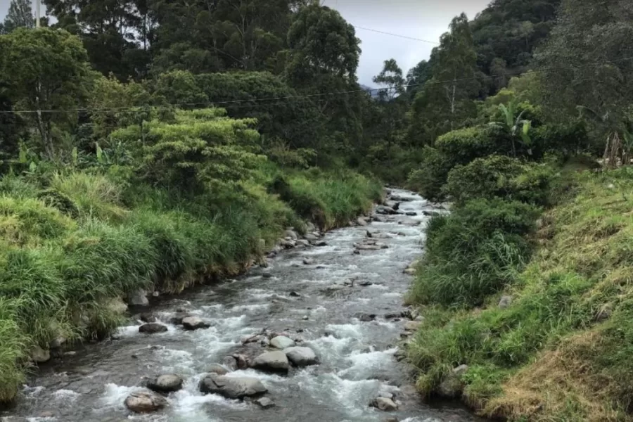 A stream runs through in Boquete.