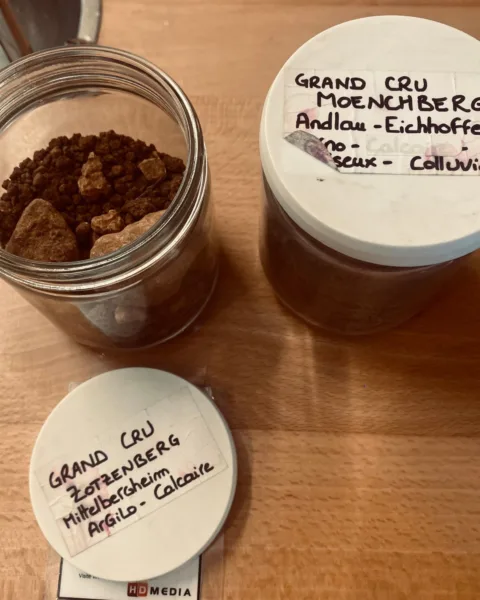 Soil samples from Alsace