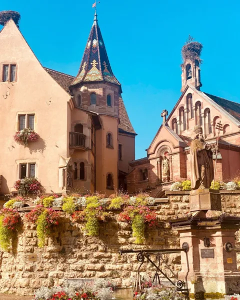 The church inside Eguisheim