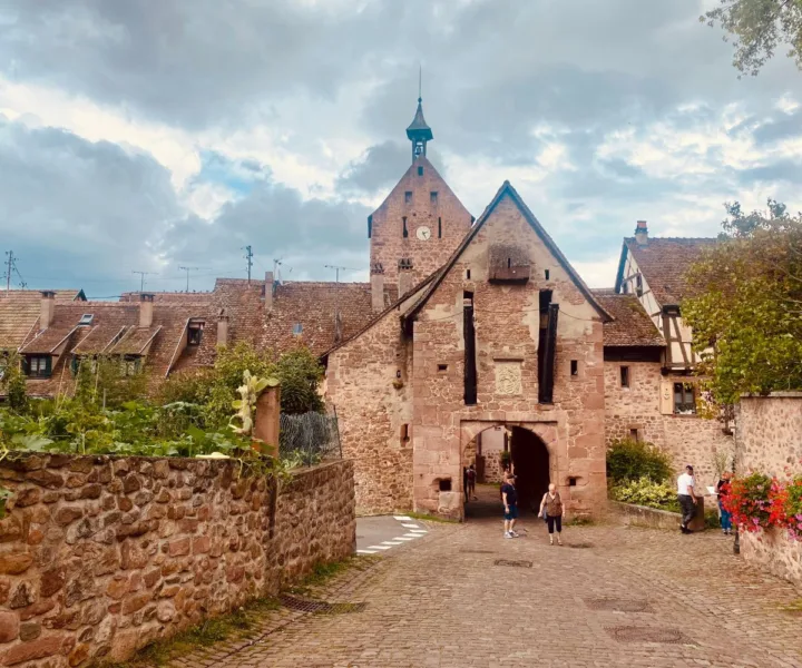 The entrance to Riquewihr, a beautiful village in Alsace