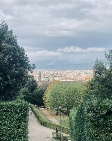 Views of Florence from Boboli Gardens, Italy