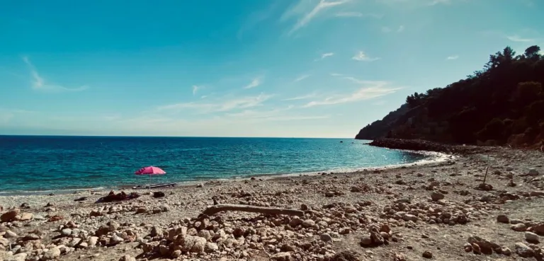 L'Acqua Dolce best beach on Monte Argentario in Tuscany,