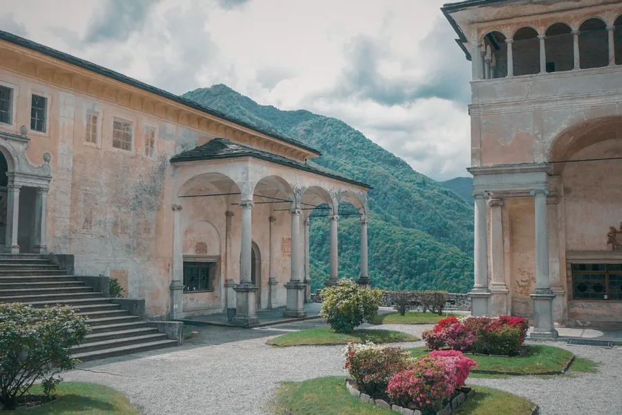 Chapels within the Sacro Monte di Varallo, Piedmont, Italy