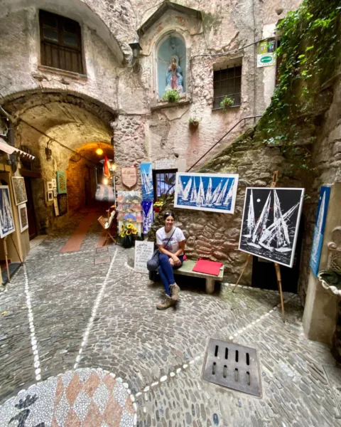 Piazzetta dell'Armatore in Dolceacqua, Italy