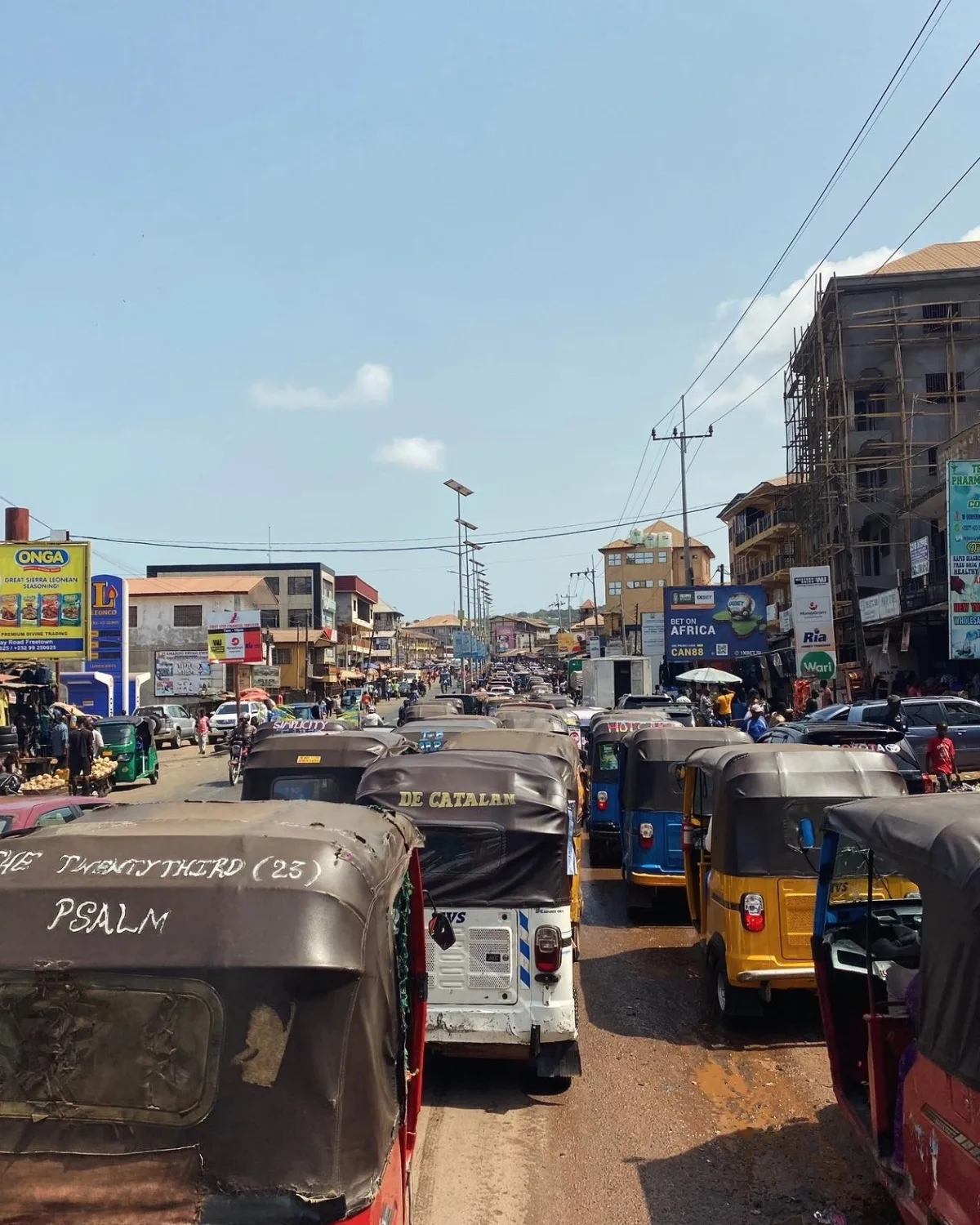 Sierra Leone is affordable if you use the local tuk-tuks to get around.