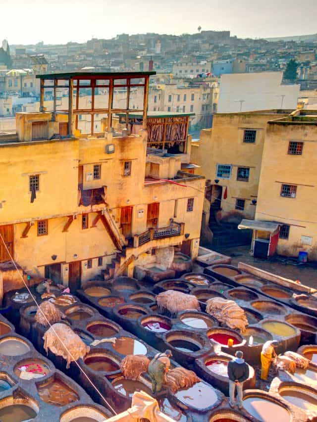 Add the tanneries to a Morocco backpacking itinerary.