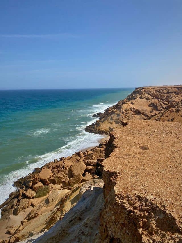 Cliffs with ocean views in Morocco.