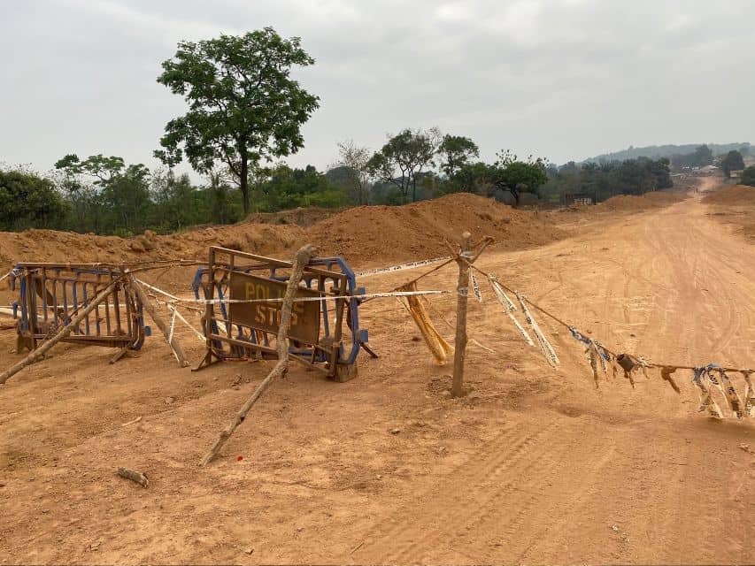 Roadside checkpoints in Sierra Leone