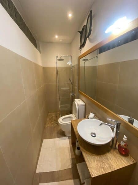 Ensuite of Junior Suite in the Residence hotel, Saint-Louis Senegal.