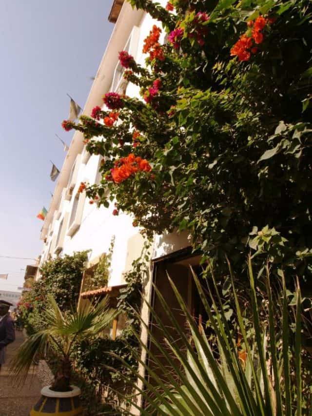 Outside wall of Hotel La Residence in Senegal