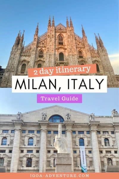 2 days in Milan itinerary Pin 1