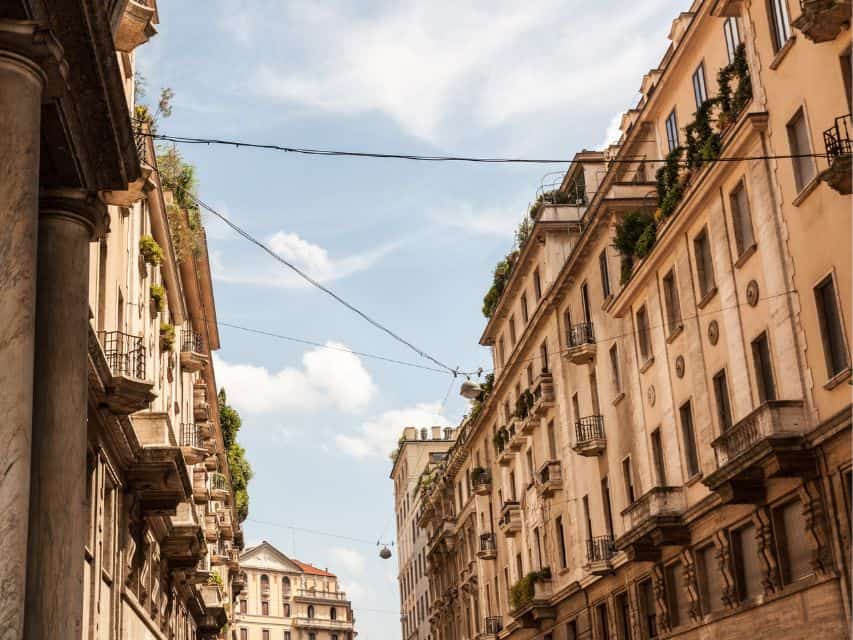The architecture in Porta Venezia.