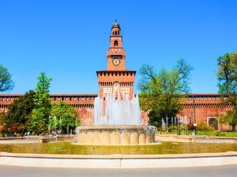 Sforza Castle, courtyard.