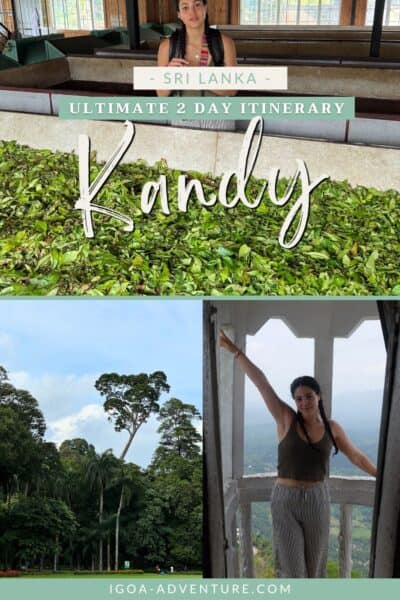 2 day Kandy itinerary Pin 1