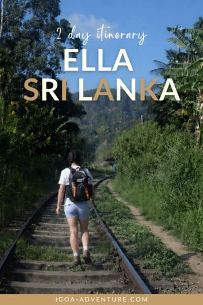 Ella 2 day itinerary Pin 1