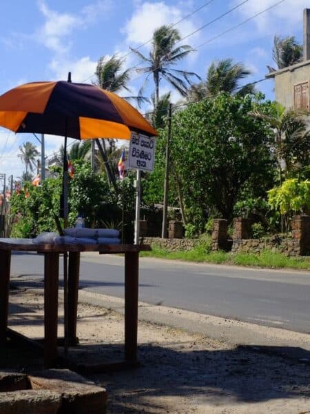 A little roadside stall in Ahangama, Sri Lanka