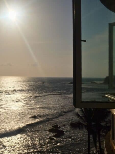 Final ocean view from accommodation during an Ahangama itinerary