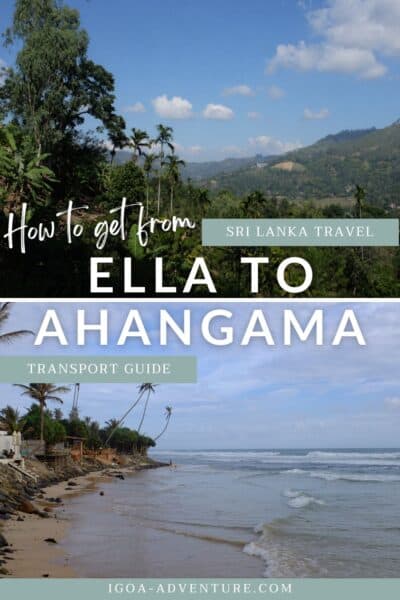 How to get from Ella to Ahangama Pin 2
