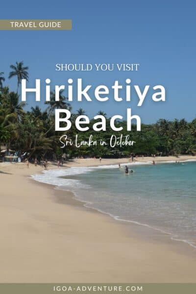 hiriketiya beach sri lanka october Pin 1