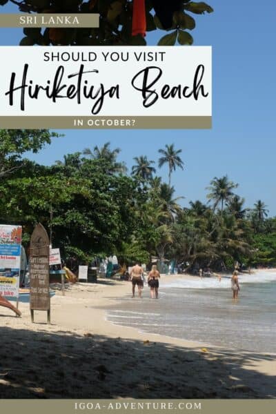 hiriketiya beach sri lanka october Pin 2