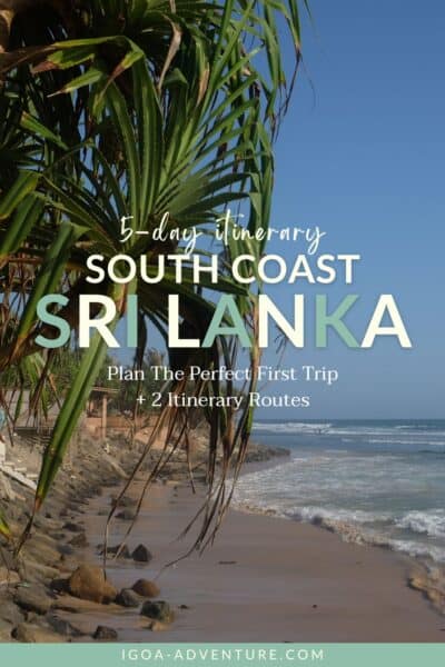 5 days in Sri Lanka itinerary Pin 1