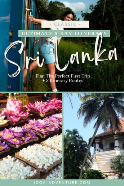 5 days in Sri Lanka itinerary Pin 2