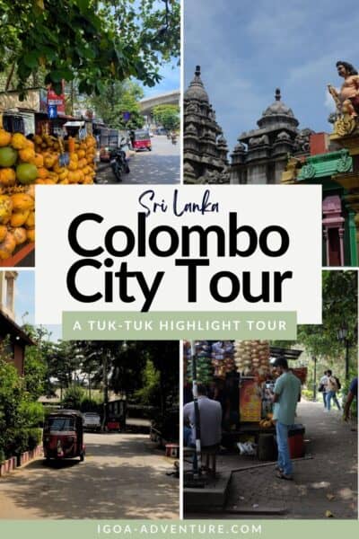 Colombo City tour by tuk tuk Pin 1