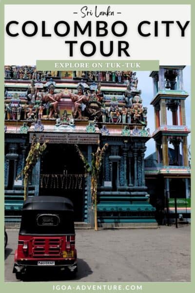 Colombo City tour by tuk tuk Pin 2