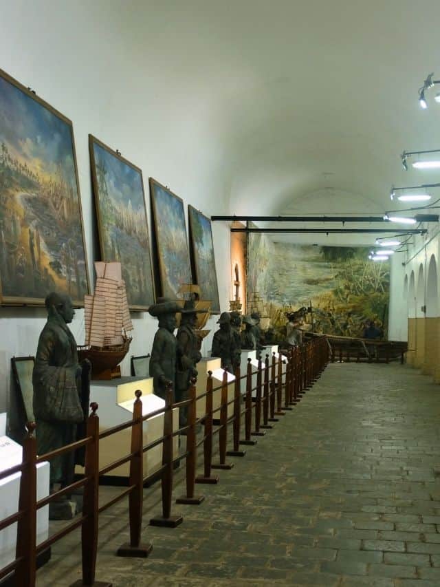Maritime Museum displays visited during a Colombo City Tour by Tuk Tuk