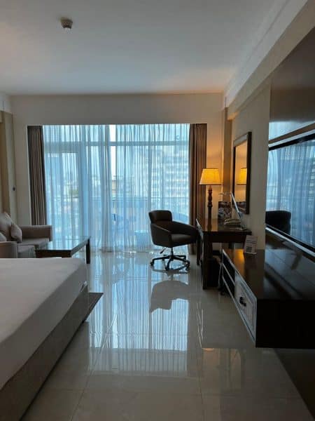 Double bed in Marino Beach Hotel
