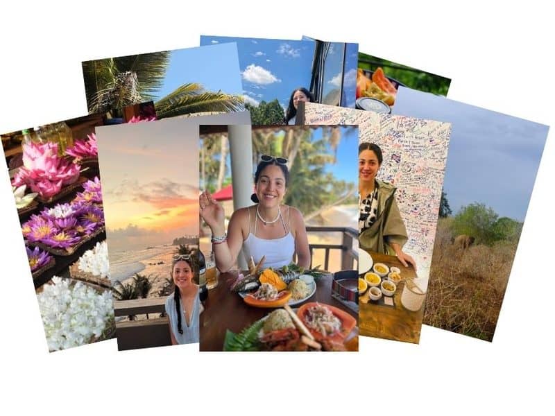 Women in different location in Sri Lanka during a classic itinerary trip.